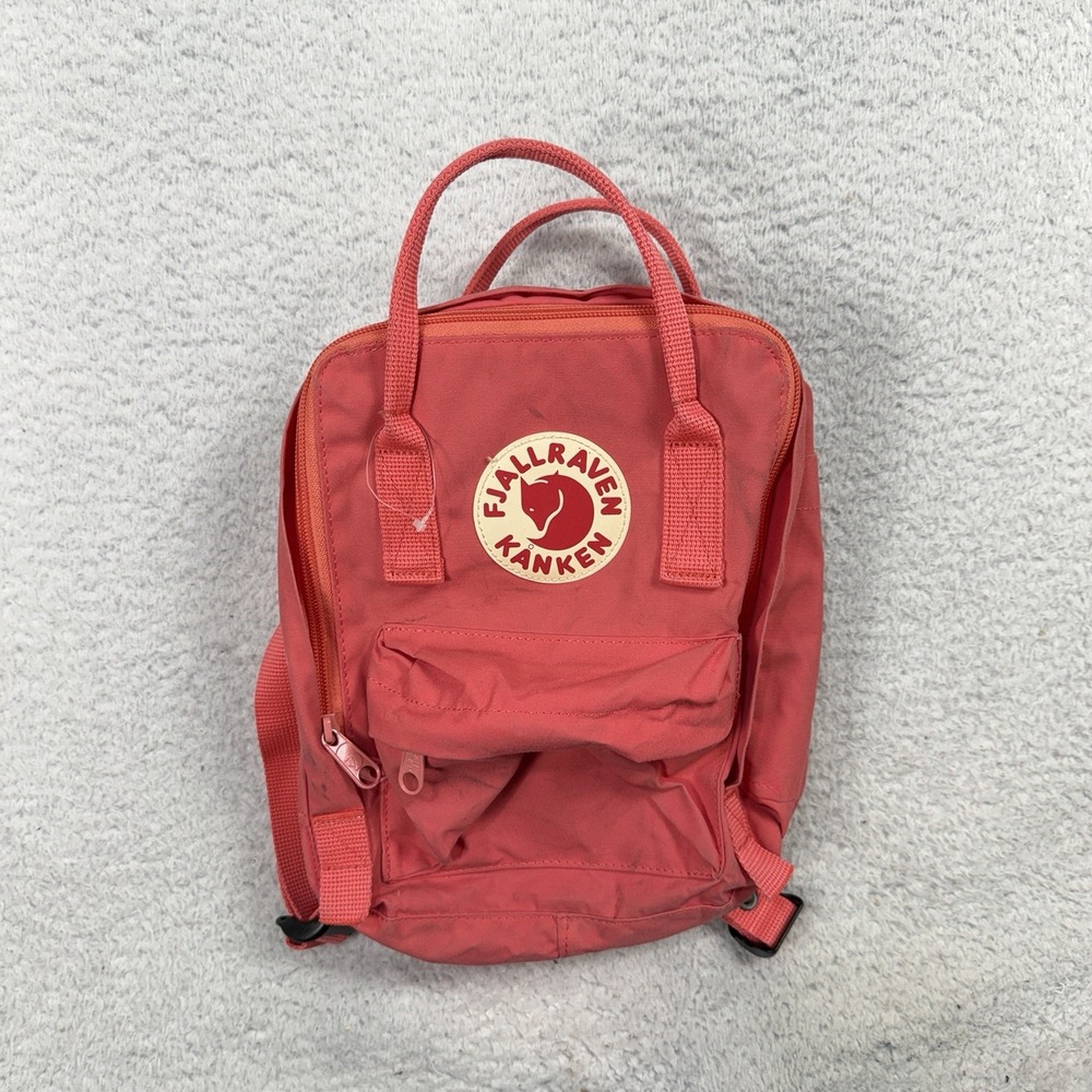 Fjallraven Kanken Mini Small Backpack Outdoor Coral Travel Carry On Bag 23561